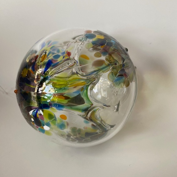 Vintage Art Glass WITCH BALL by Kitras, Handblown in Canada - Picture 2 of 15